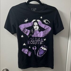 Olivia Rodrigo Black and Purple Graphic Tee